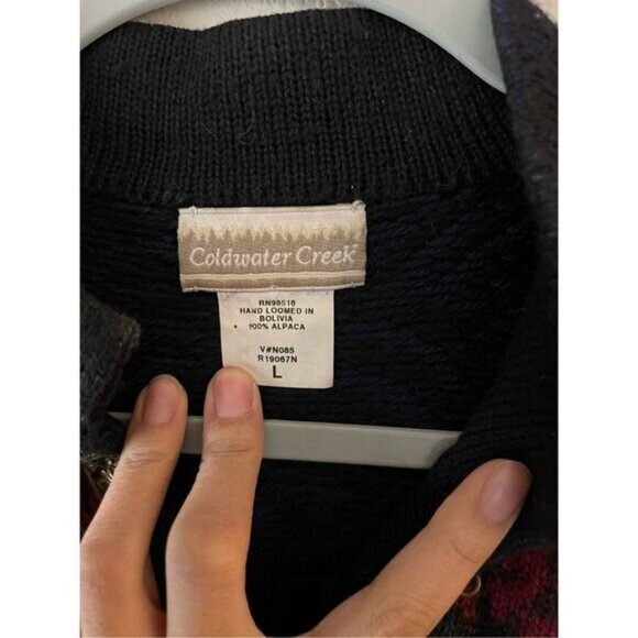 Cold water creek‎ hand loomed alpaca jacket - Picture 6 of 6